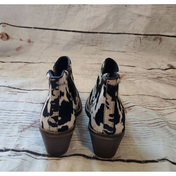 Myra Bag Easy Going Cowhide Booties Size 7 - Picture 6 of 8
